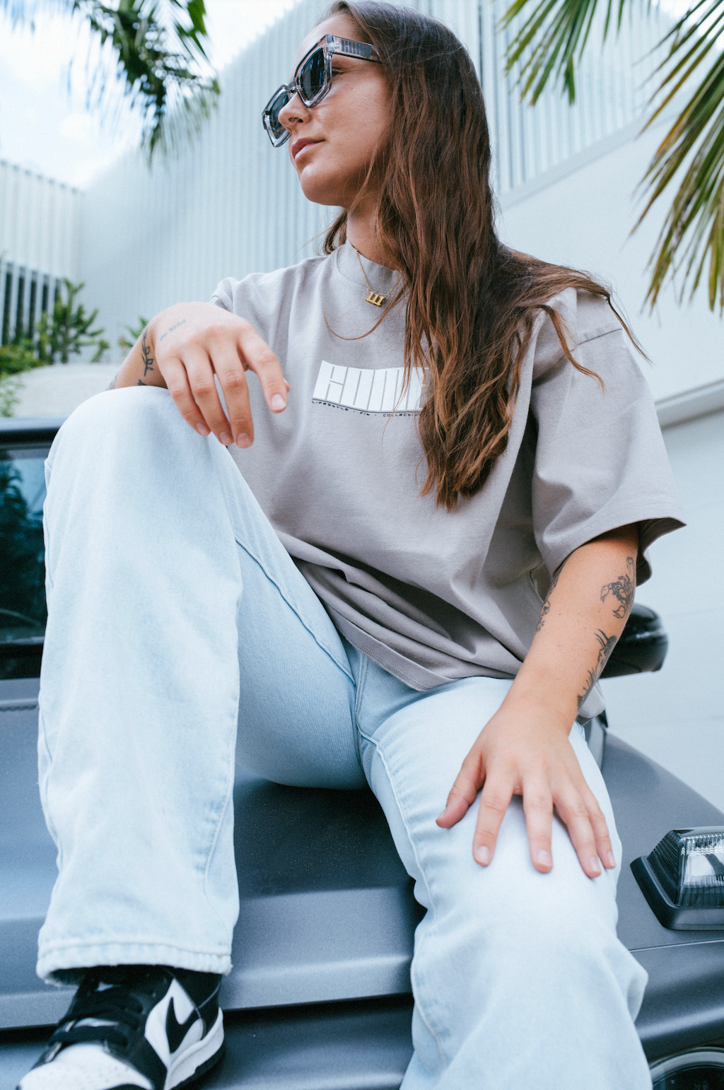 Empire Tee - Smoke / White