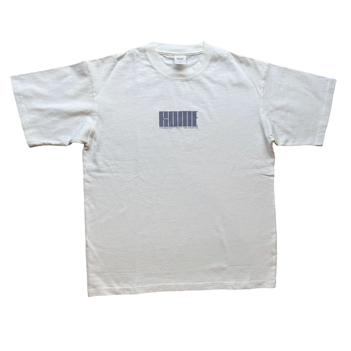 Empire Tee - White / Tuscan Blue