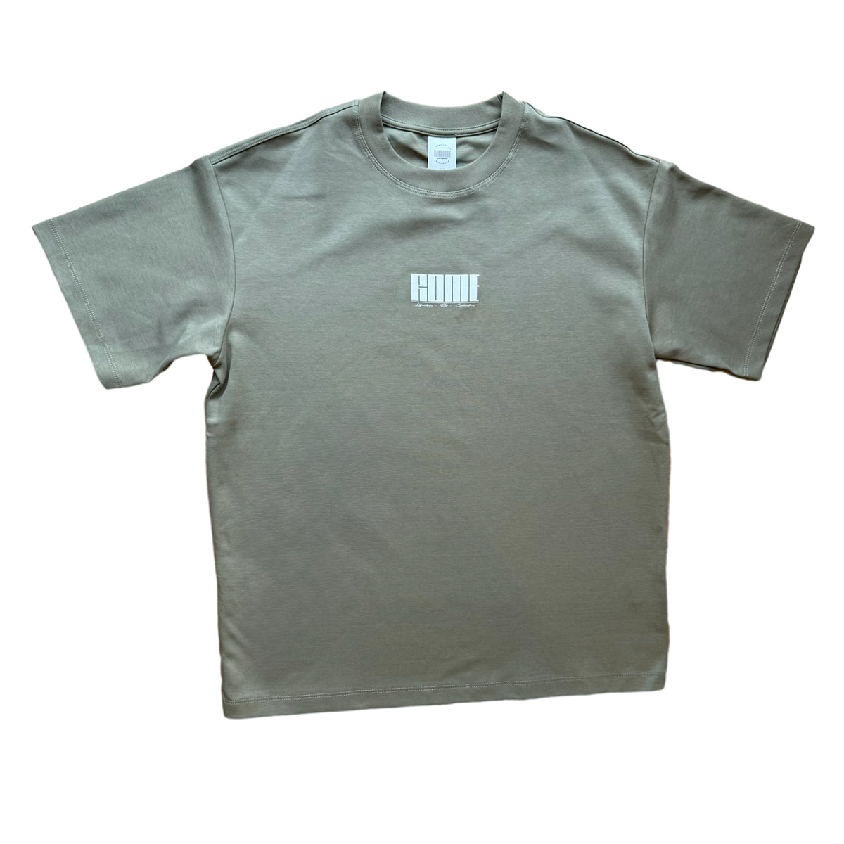Royale Tee - Sage Green / White