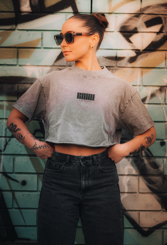 Capri Crop - Ash / Black