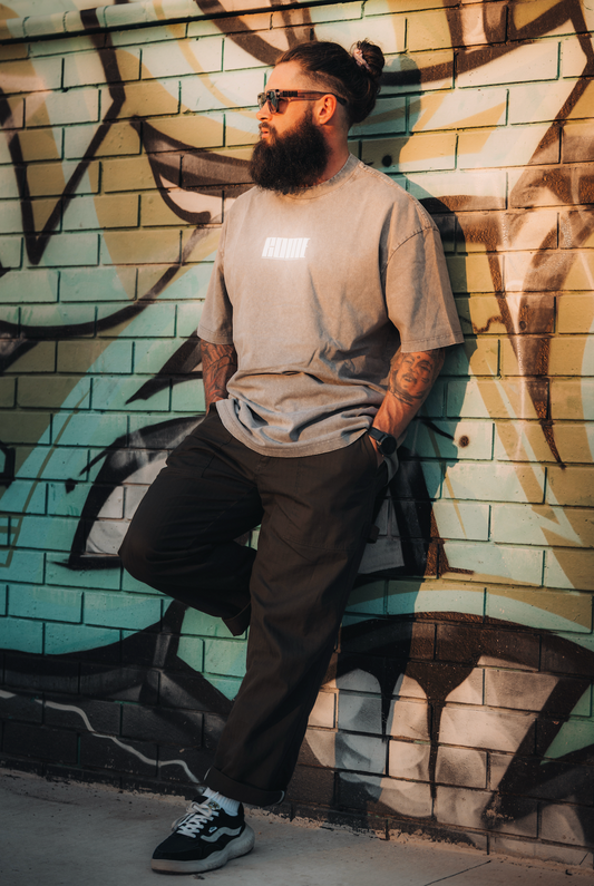 Capri Tee - Ash / White