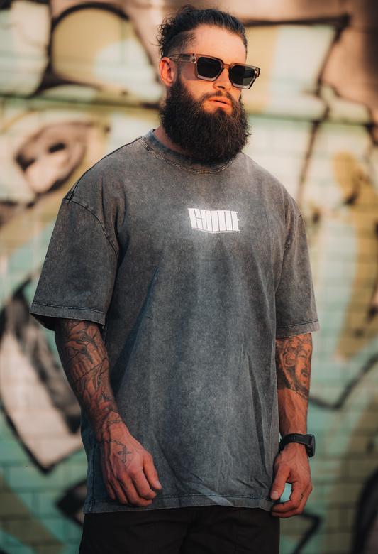Capri Tee - Denim Blue / White